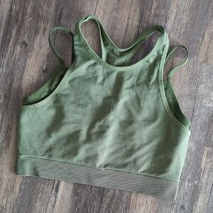 Green Sports Bra Double Lined